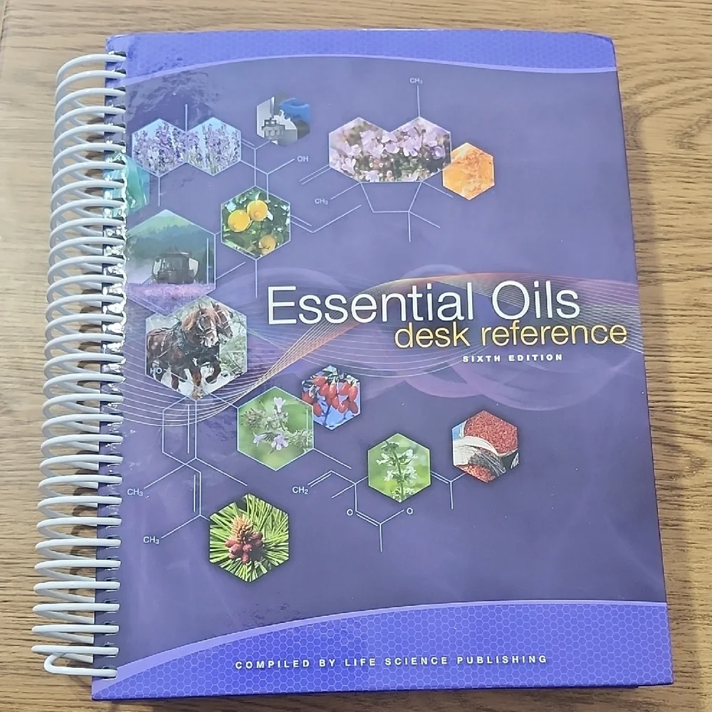 Essential Oils Desk Reference Guide Sixth Edition hard covered, spiral bound